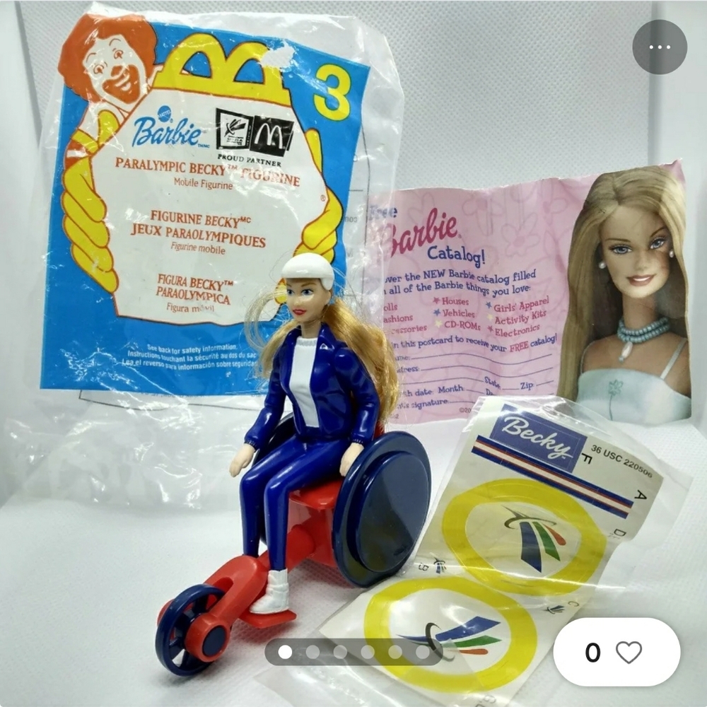 2000 Paralympic Becky Figurine Mobile Figurine Made for McDonald's Toy #3